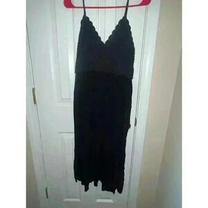 Black Maternity Maxi Dress